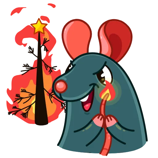 😈 Стикер «Mr Rat» для Telegram