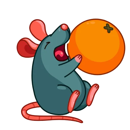 🤤 Стикер «Mr Rat» для Telegram