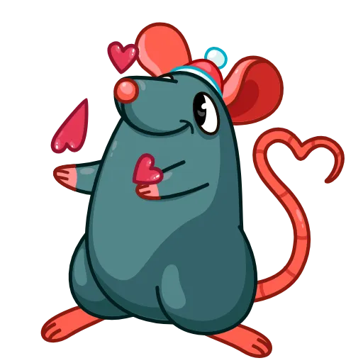 🥰 Стикер «Mr Rat» для Telegram