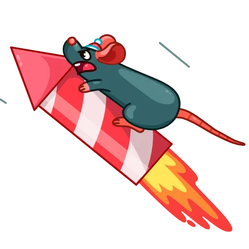 🏃‍♂️ Стикер «Mr Rat» для Telegram
