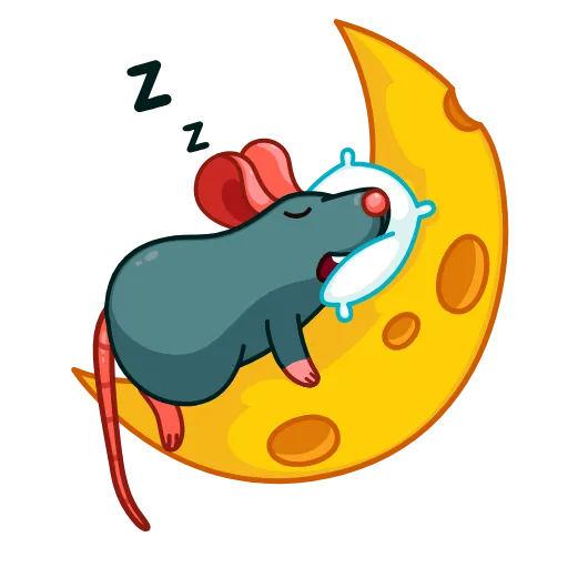 😴 Стикер «Mr Rat» для Telegram