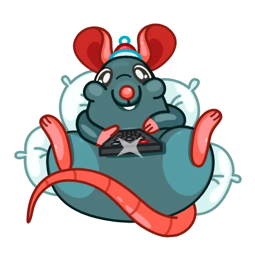 🍿 Стикер «Mr Rat» для Telegram