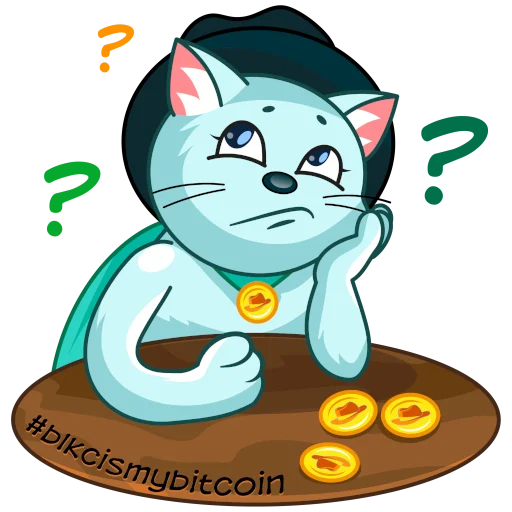 💭 Стикер «Mrrr. Cat - BlackHat Coin (BLKC)» для Telegram