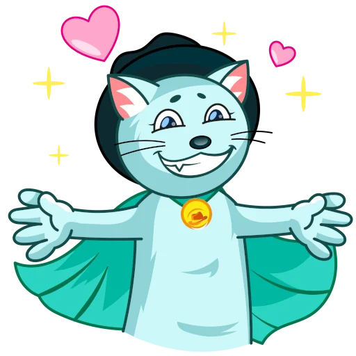 ❤️ Стикер «Mrrr. Cat - BlackHat Coin (BLKC)» для Telegram