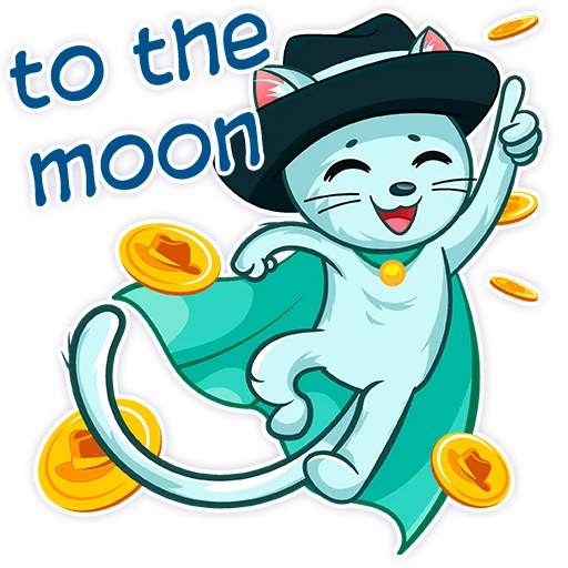 Стикерпак Mrrr. Cat - BlackHat Coin (BLKC) для Telegram