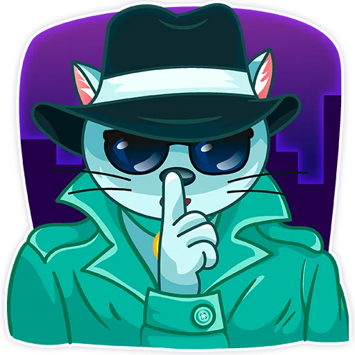 😎 Стикер «Mrrr. Cat - BlackHat Coin (BLKC)» для Telegram