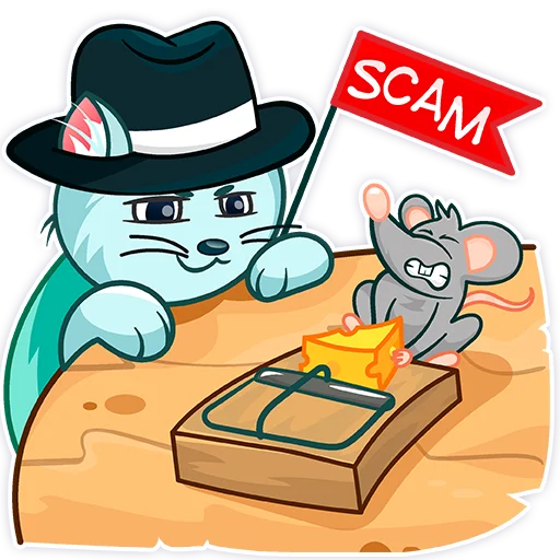 ❗️ Стикер «Mrrr. Cat - BlackHat Coin (BLKC)» для Telegram