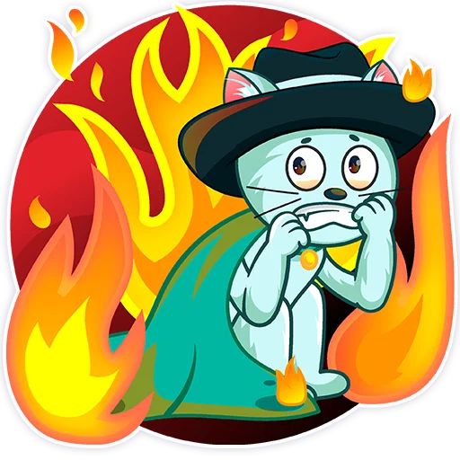 😣 Стикер «Mrrr. Cat - BlackHat Coin (BLKC)» для Telegram
