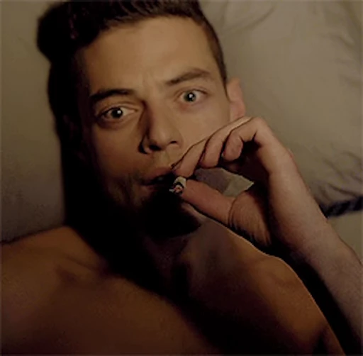 🚬 Стикер «Мистер робот / Рами Малек» для Telegram