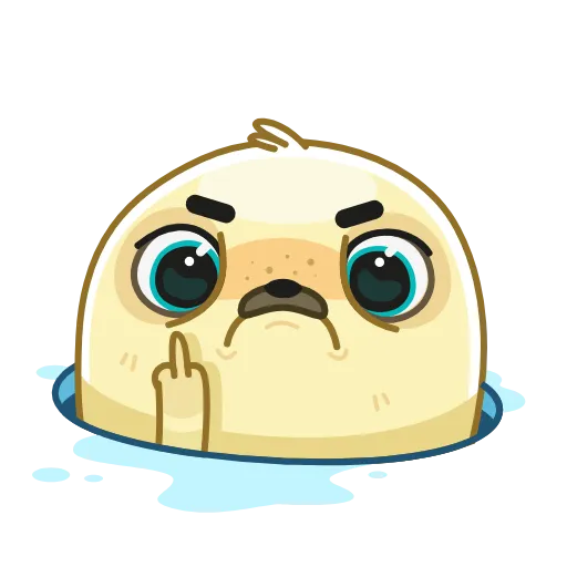 🖕 Стикер «Polar Pup» для Telegram