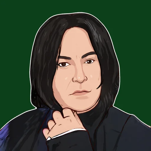 🤨 Стикер «Северус Снегг» для Telegram