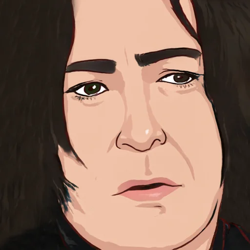 😶 Стикер «Северус Снегг» для Telegram