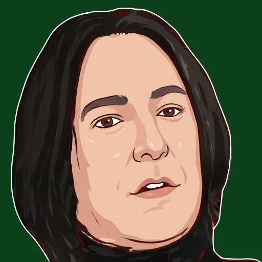 🧐 Стикер «Северус Снегг» для Telegram