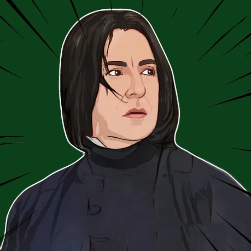😳 Стикер «Северус Снегг» для Telegram