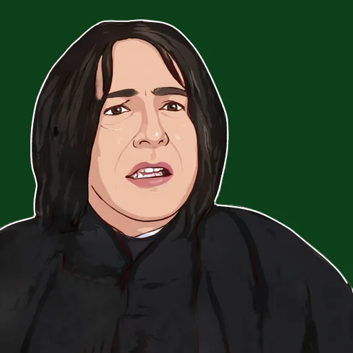 🥺 Стикер «Северус Снегг» для Telegram