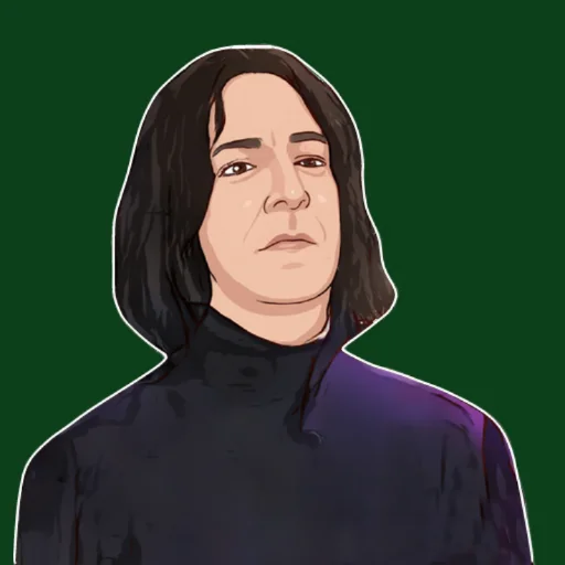 🙄 Стикер «Северус Снегг» для Telegram