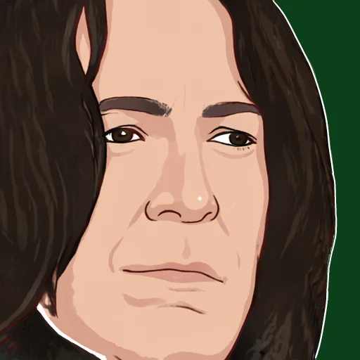 🤢 Стикер «Северус Снегг» для Telegram
