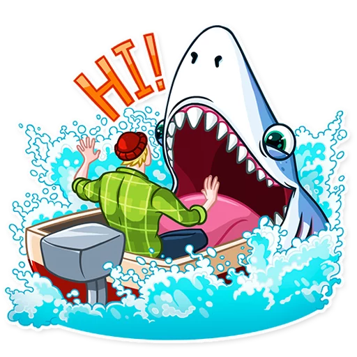 👋 Стикер «Its a Shark» для Telegram