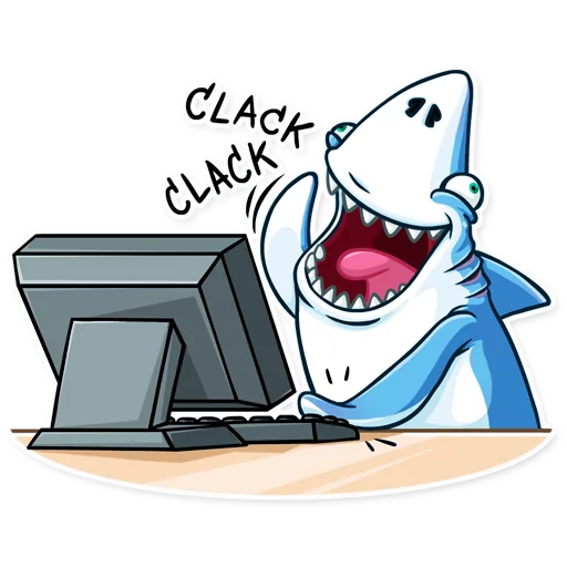 💻 Стикер «Its a Shark» для Telegram