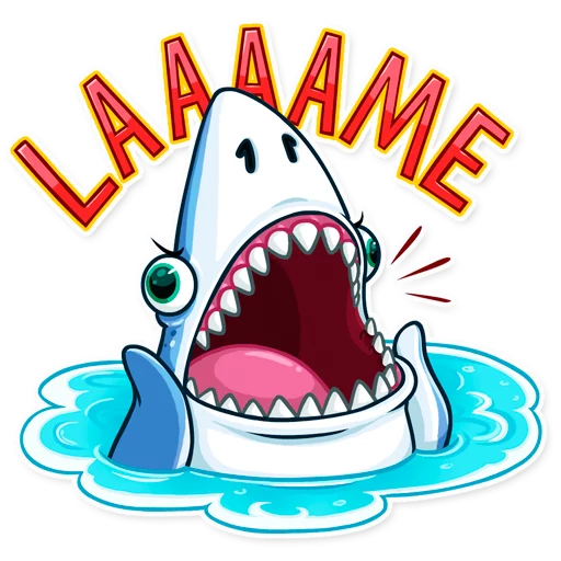 👎 Стикер «Its a Shark» для Telegram