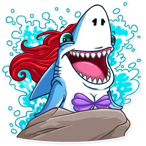 🌊 Стикер «Its a Shark» для Telegram