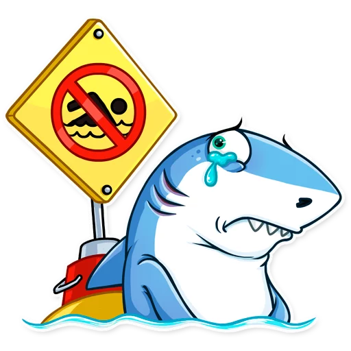 😢 Стикер «Its a Shark» для Telegram
