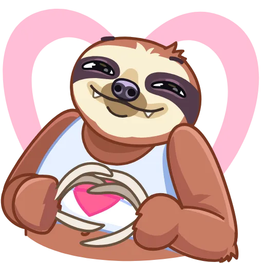 ❤️ Стикер «Sloth» для Telegram