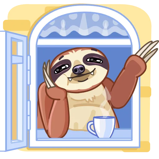 👋 Стикер «Sloth» для Telegram