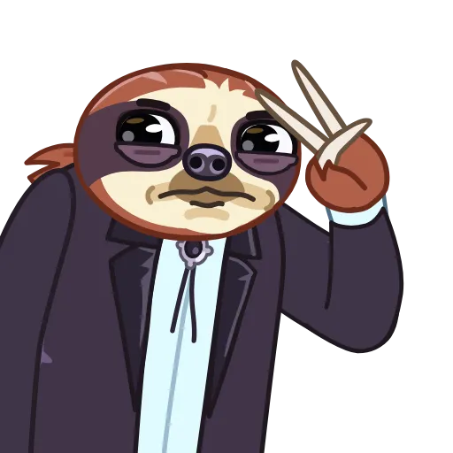 🕺 Стикер «Sloth» для Telegram