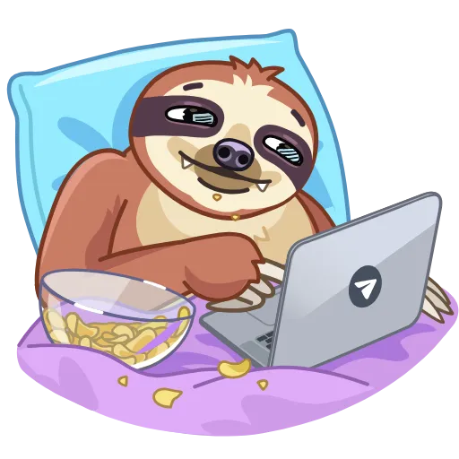 📺 Стикер «Sloth» для Telegram