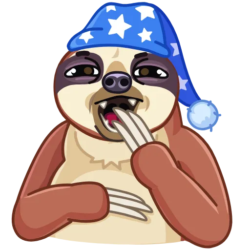 😴 Стикер «Sloth» для Telegram