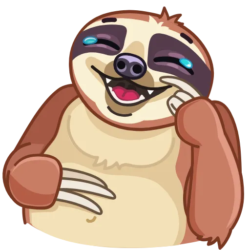 Стикерпак Sloth для Telegram