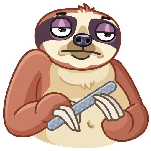 😐 Стикер «Sloth» для Telegram