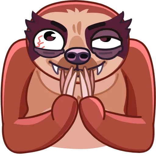 😈 Стикер «Sloth» для Telegram