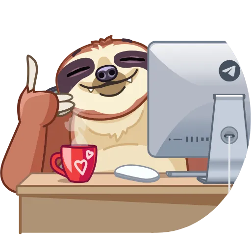 👍 Стикер «Sloth» для Telegram