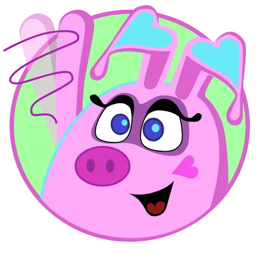 🤪 Стикер «Mrs Pigs» для Telegram