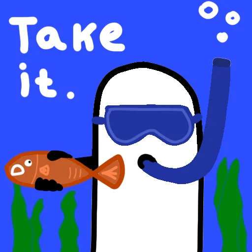 🐟 Стикер «Stik» для Telegram
