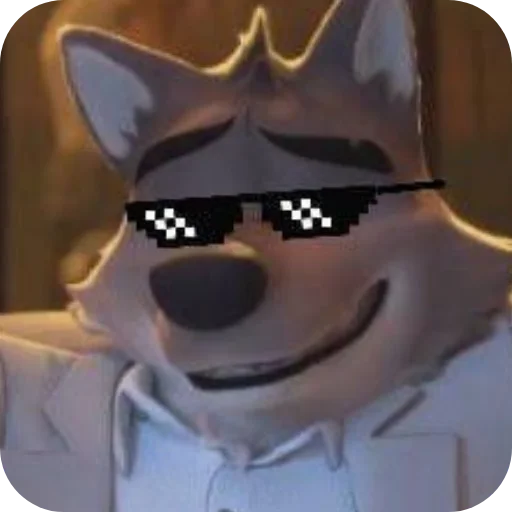Стикерпак Mr Wolf для Telegram