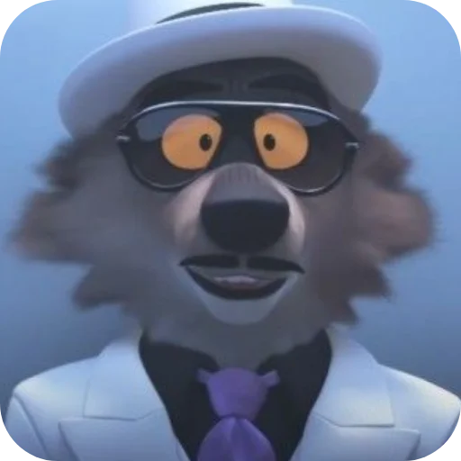 👓 Стикер «Mr Wolf» для Telegram