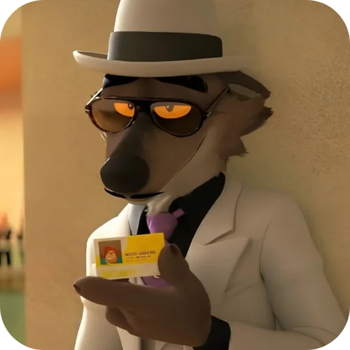 🎩 Стикер «Mr Wolf» для Telegram