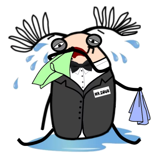 😢 Стикер «Mr ZOUK» для Telegram