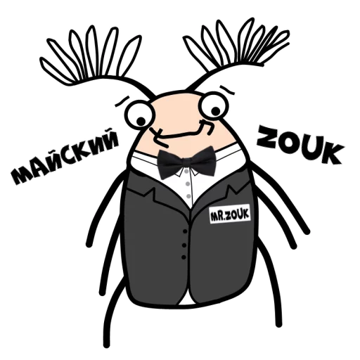 🤓 Стикер «Mr ZOUK» для Telegram