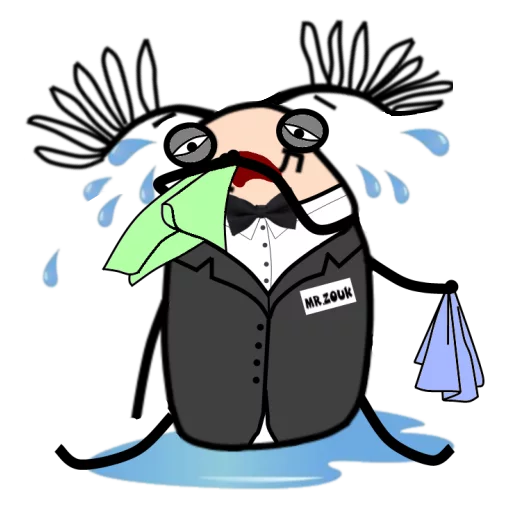 😭 Стикер «Mr ZOUK» для Telegram
