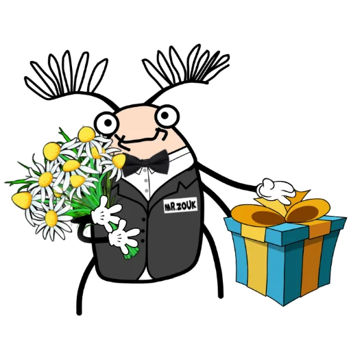 💐 Стикер «Mr ZOUK» для Telegram