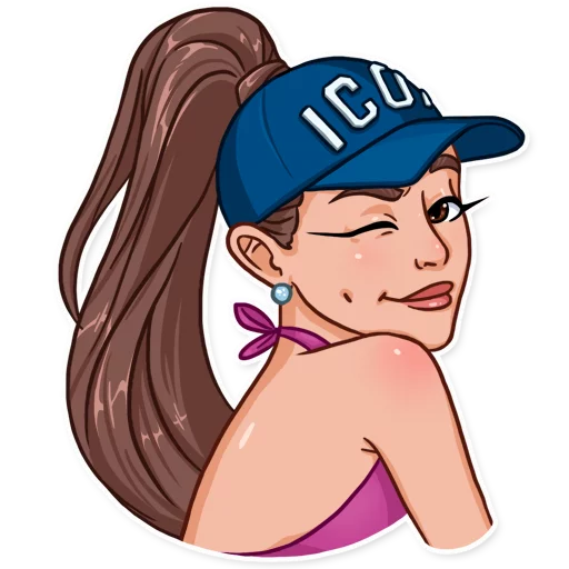 😉 Стикер «Ariana Grande» для Telegram
