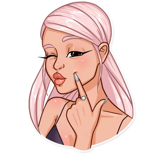 😙 Стикер «Ariana Grande» для Telegram