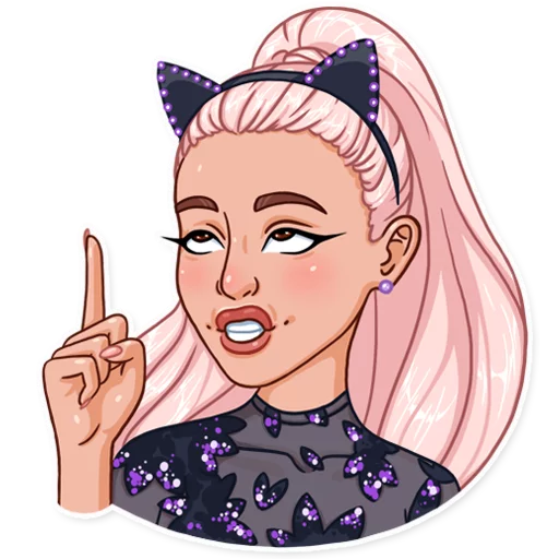 ☝️ Стикер «Ariana Grande» для Telegram