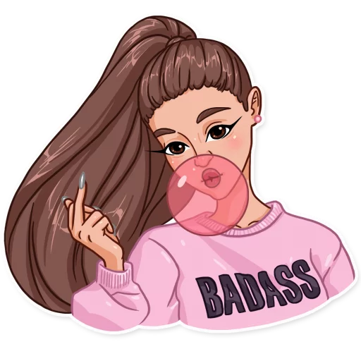 🖕 Стикер «Ariana Grande» для Telegram
