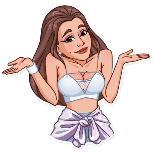 🤷‍♀️ Стикер «Ariana Grande» для Telegram