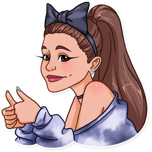 👍 Стикер «Ariana Grande» для Telegram